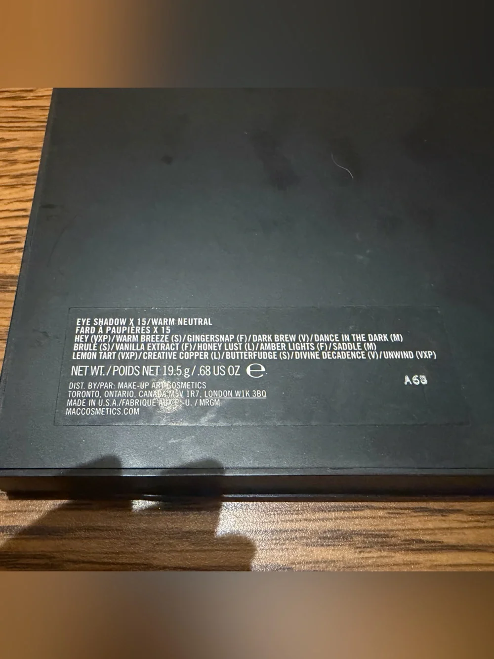 MAC Eyeshadow Palette x 15 WARM NEUTRAL Eye Shadow